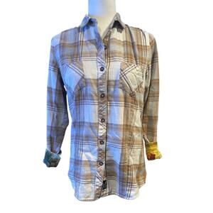 PLADRA Flannel in Size Small 100% Cotton
